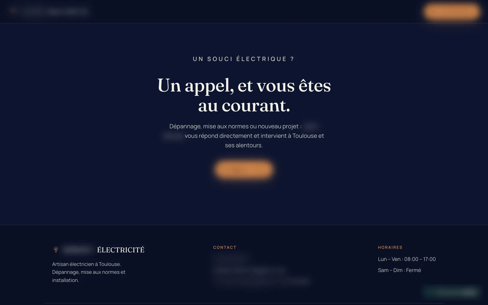 Exemple 1, contact