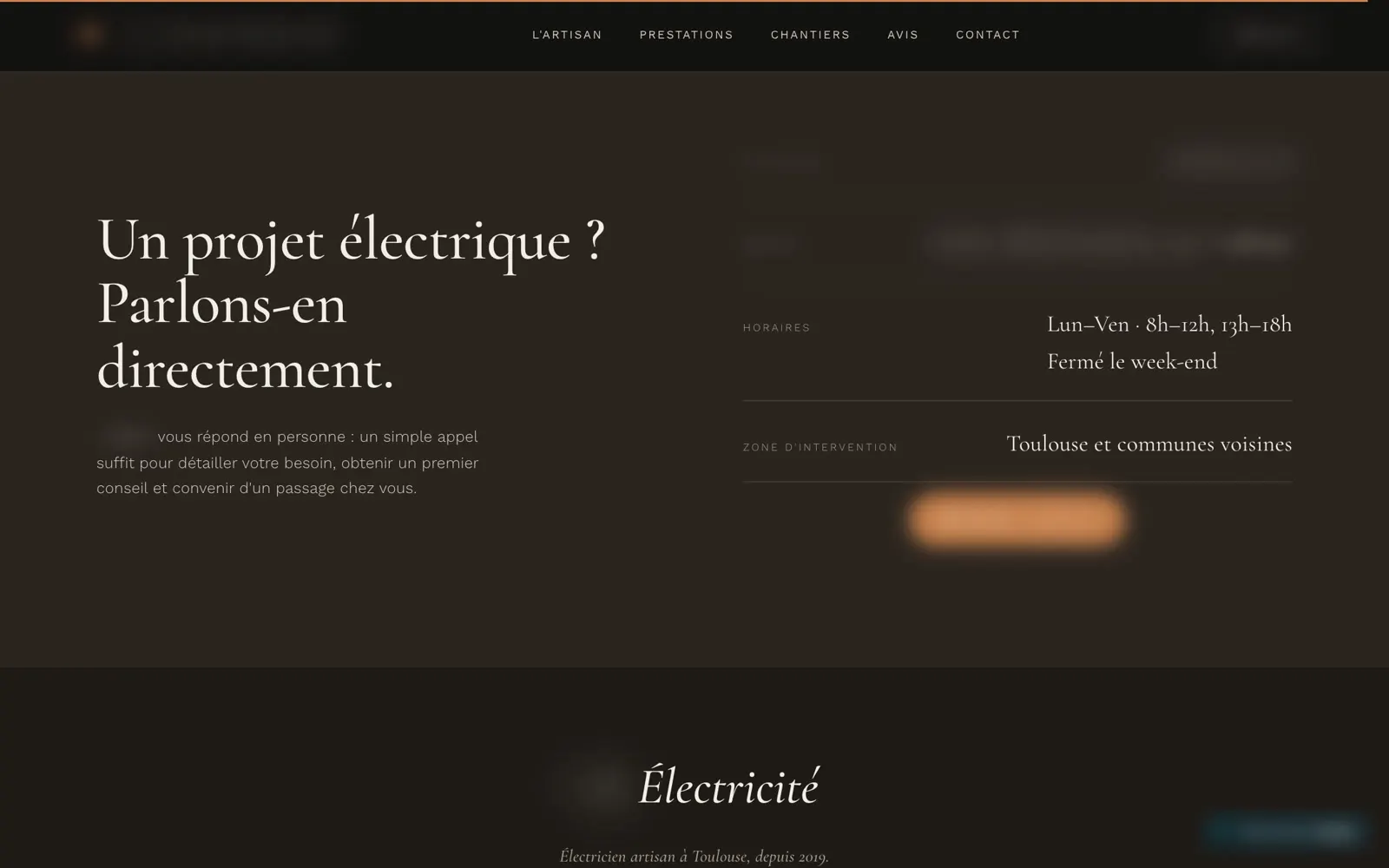 Exemple 2, contact
